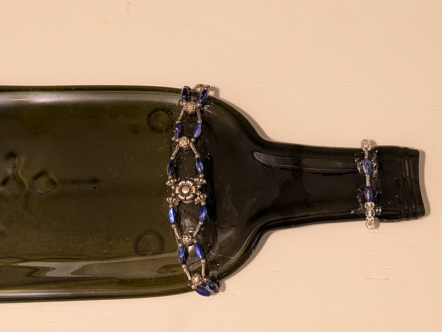 Recycled Wine Bottle Cheese Board - Jewels