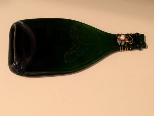 Recycled Wine Bottle Cheese Board - Gems