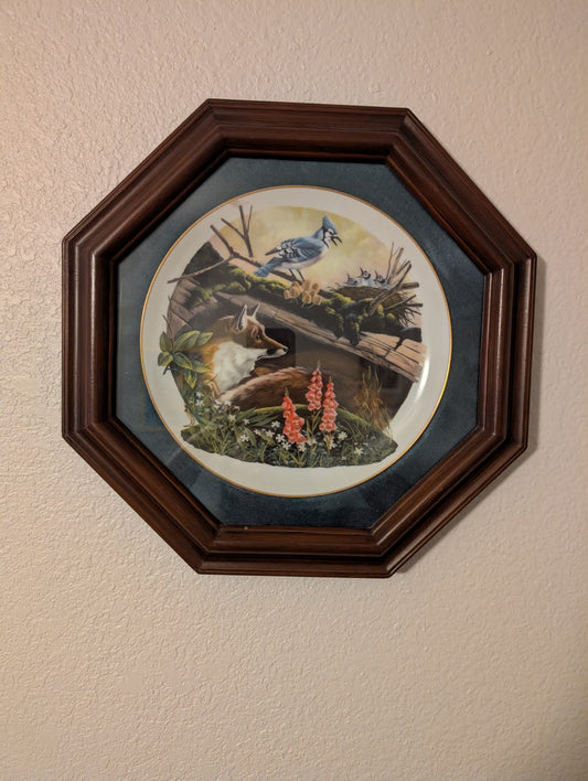 "No Peace in Paradise" Framed Plate